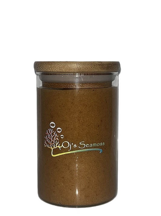 Oj's Cinnamon & Date 300ml seamoss gel.